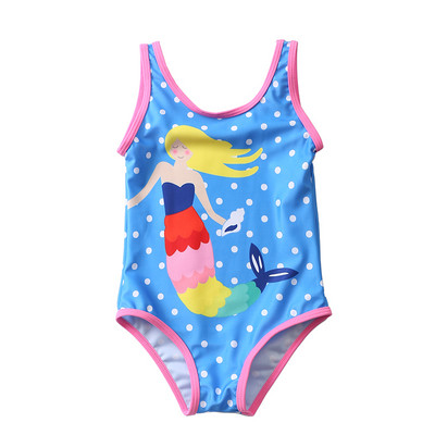 Laste värviline täisujumistrikoo tüdrukutele