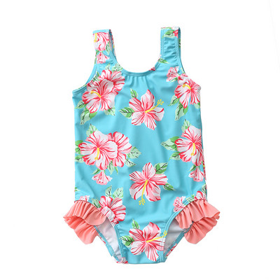 Laste värviline täisujumistrikoo tüdrukutele