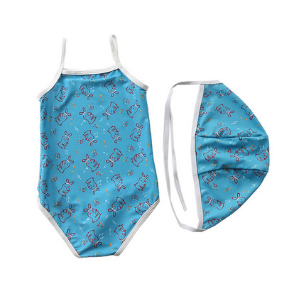 Laste värviline täisujumistrikoo tüdrukutele