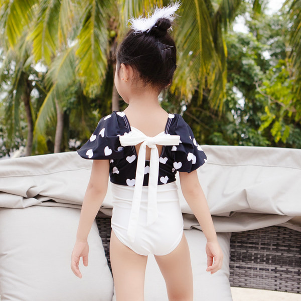 Cijeli kupaći kostim za djevojčice s vezicama na leđima