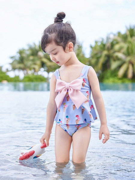 Laste kaheosaline laiade rihmade ja paelaga ujumistrikoo