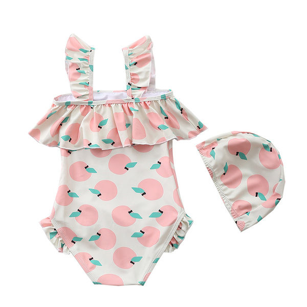 Dječji cijeli kupaći kostim s naramenicama - za djevojčice