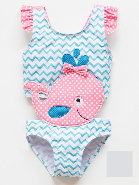 Uut mudelit täis lokkidega ujumistrikoo tüdrukutele