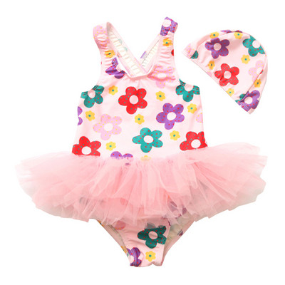 Lillemustriga laste täisujumistrikoo