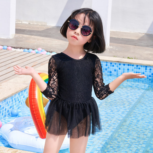 Laste täisujumistrikoo tüüpi pitskleit