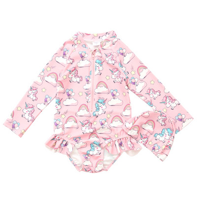 Neljas värvitoonis värvirakendusega laste ujumistrikoo