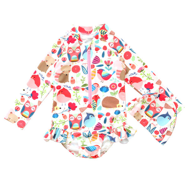 Neljas värvitoonis värvirakendusega laste ujumistrikoo