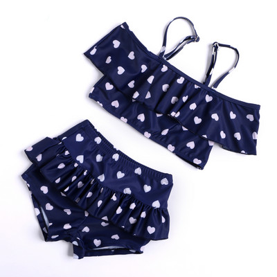 Laste kaheosaline rihmadega ujumistrikoo tüdrukutele