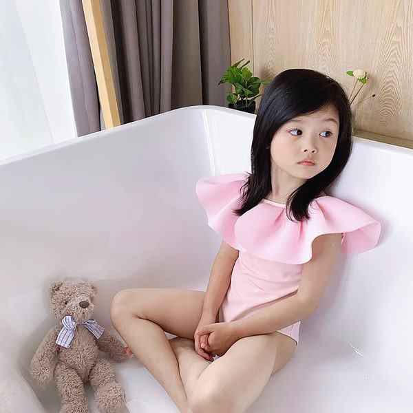 Dječji cijeli kupaći kostim za djevojčice s golim leđima