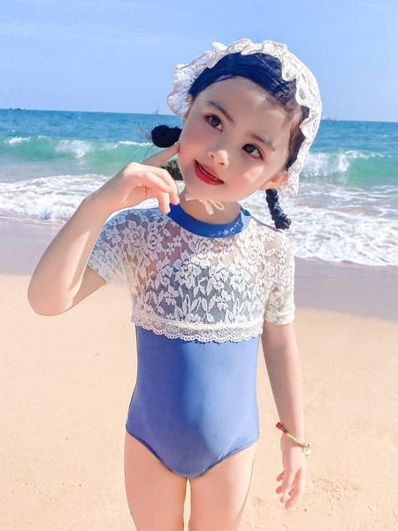 Laste täielik ujumistrikoo 3/4 pitsist varrukatega