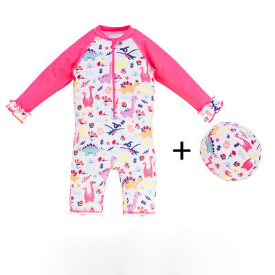 Moodne pikkade varrukatega ujumistrikoo tüdrukutele