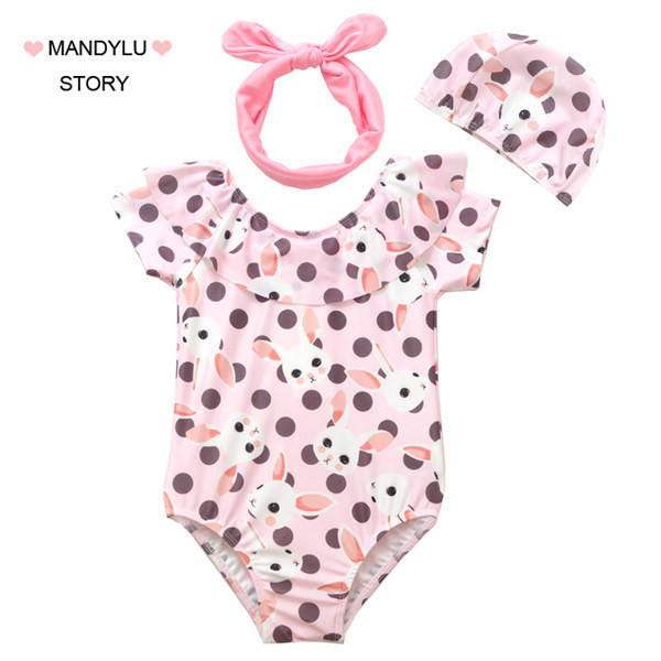 Dječji kupaći kostim u ružičastoj boji