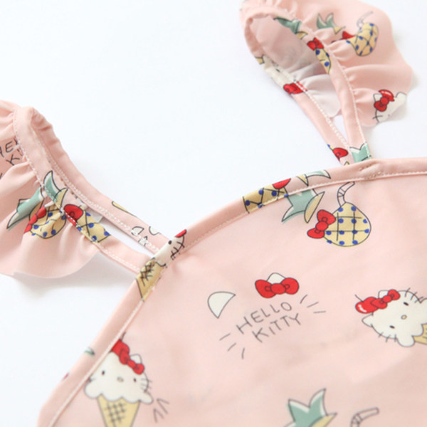 Laste kaheosaline roosa ujumistrikoo tüdrukutele