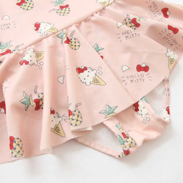 Laste kaheosaline roosa ujumistrikoo tüdrukutele