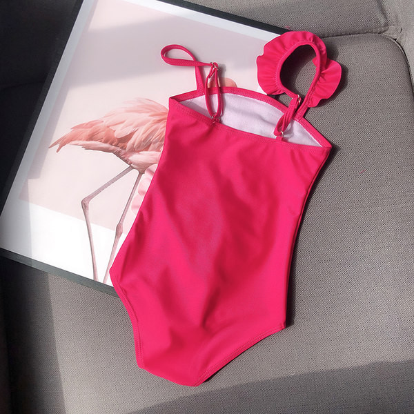 Reguleeritavate rihmade ja 3D kaunistusega laste täisujumistrikoo