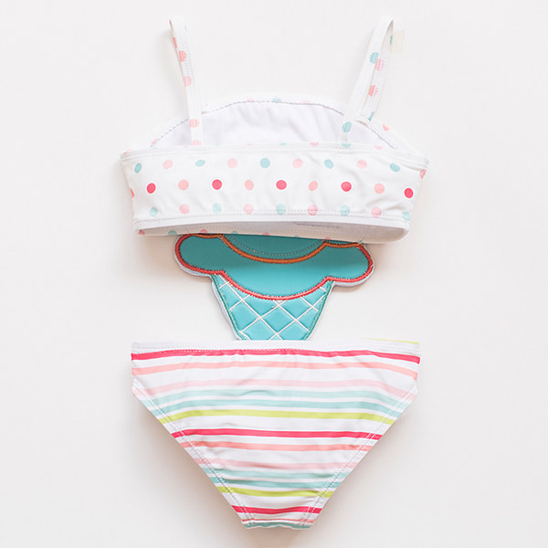 Uus mudel kõik laste ujumisriided leetritega tüdrukutele