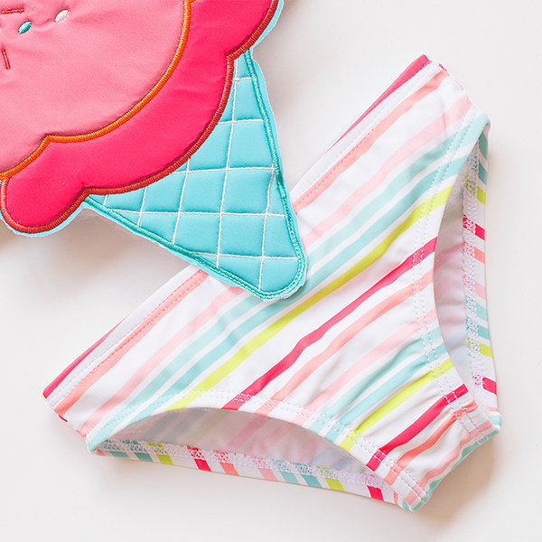 Uus mudel kõik laste ujumisriided leetritega tüdrukutele