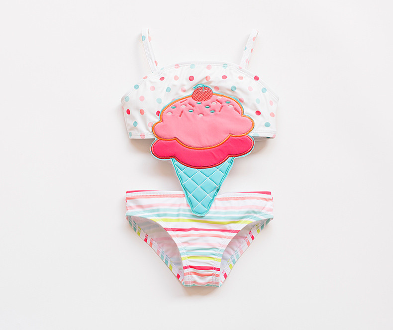 Uus mudel kõik laste ujumisriided leetritega tüdrukutele