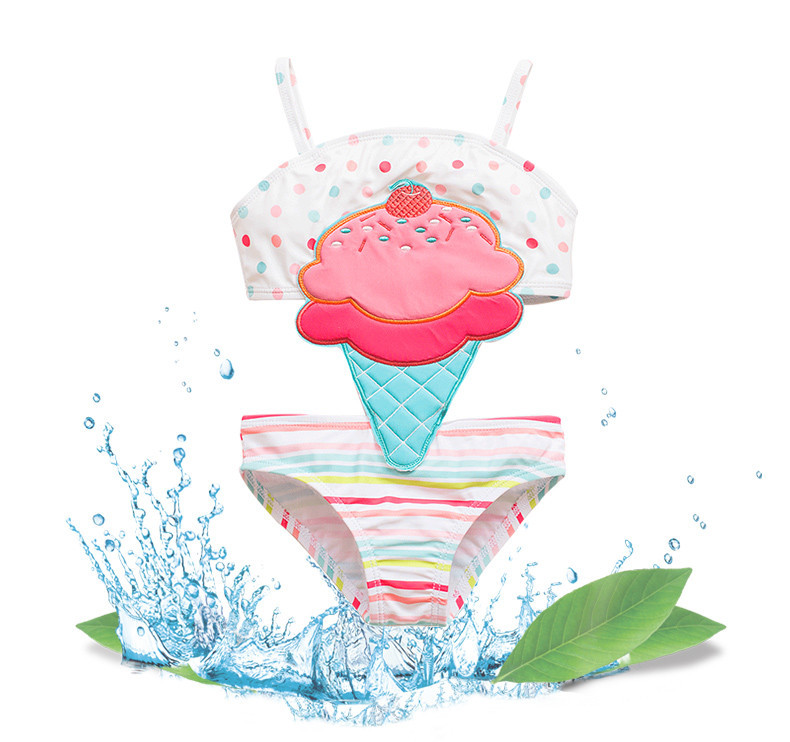 Uus mudel kõik laste ujumisriided leetritega tüdrukutele