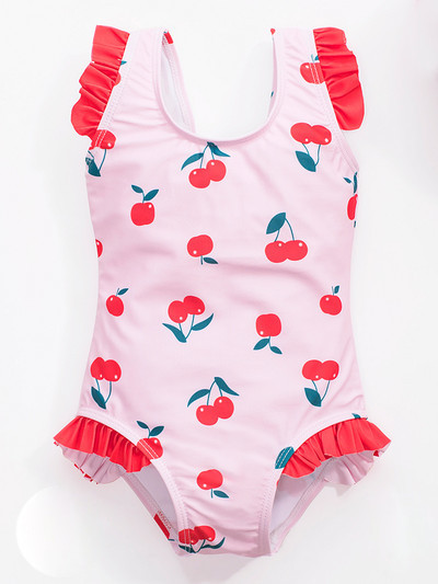 Moodne kirssidega ujumistrikoo tüdrukutele