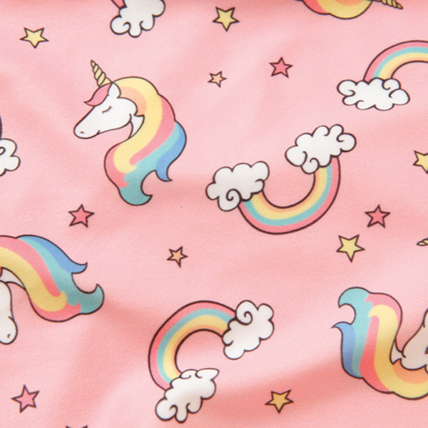 Kahes värvitoonis värvimustriga laste ujumistrikoo