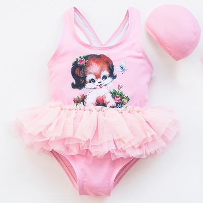 Krāsains peldkostīms ar tillu meitenēm