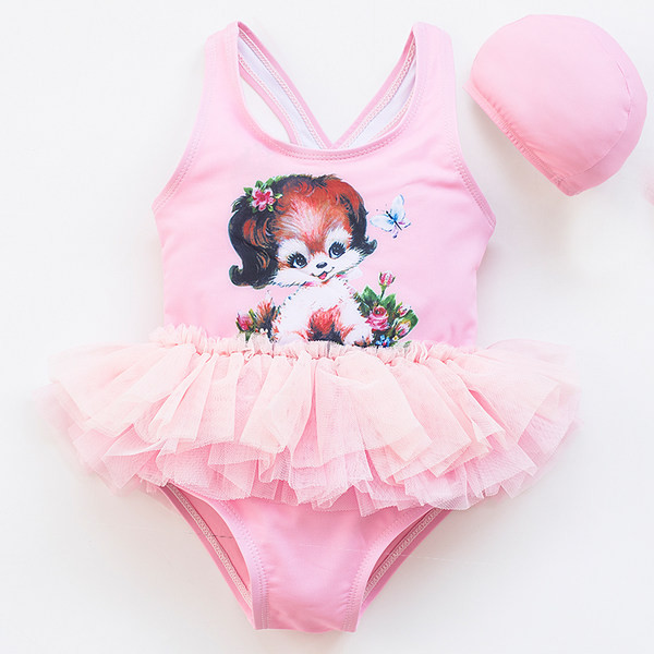 Krāsains peldkostīms ar tillu meitenēm