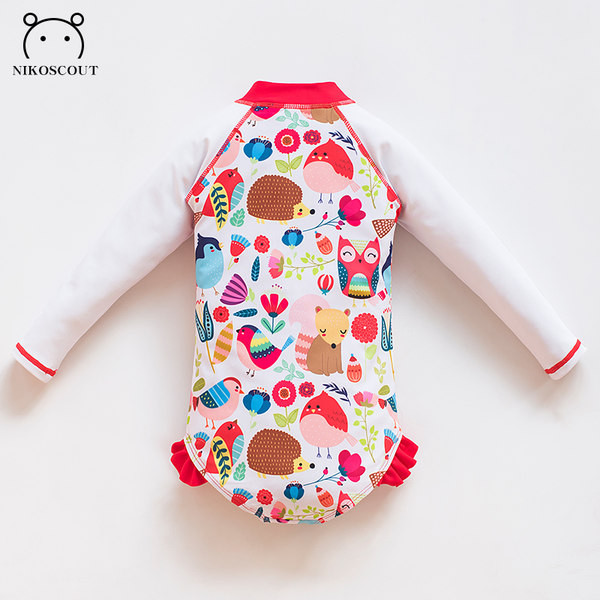 Uut mudelit pikkade varrukatega laste täisujumistrikoo