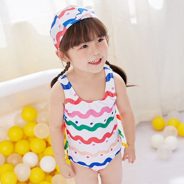 Šareni dječji kupaći kostim za djevojčice