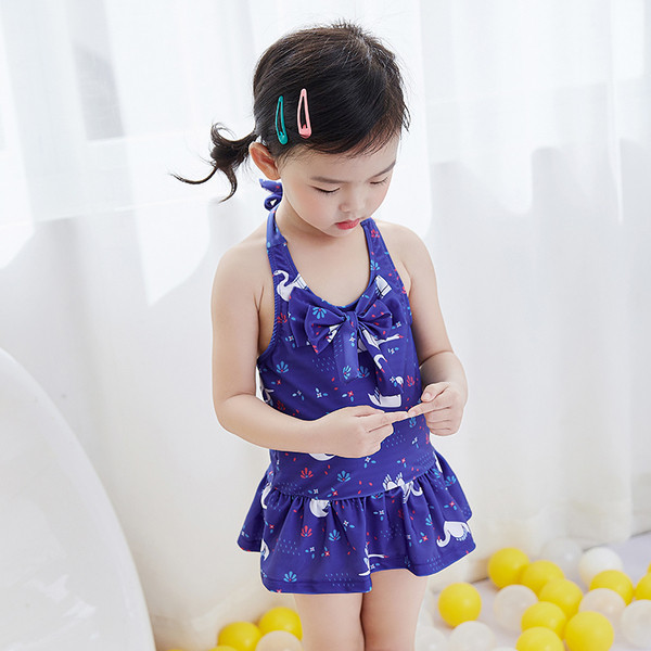 Dječji kupaći kostim s trakom-za djevojčice