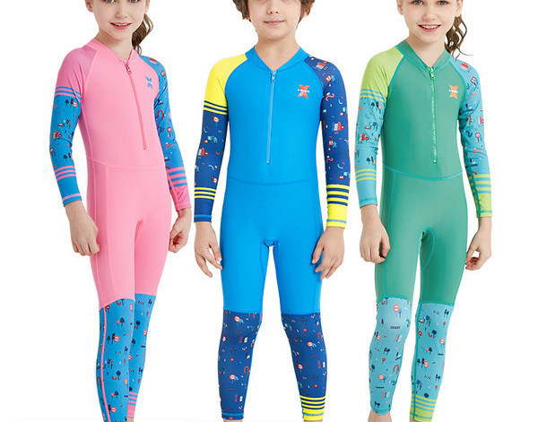 Dječji kupaći kostim za sunčanje s patentnim zatvaračem za djevojčice i dječake