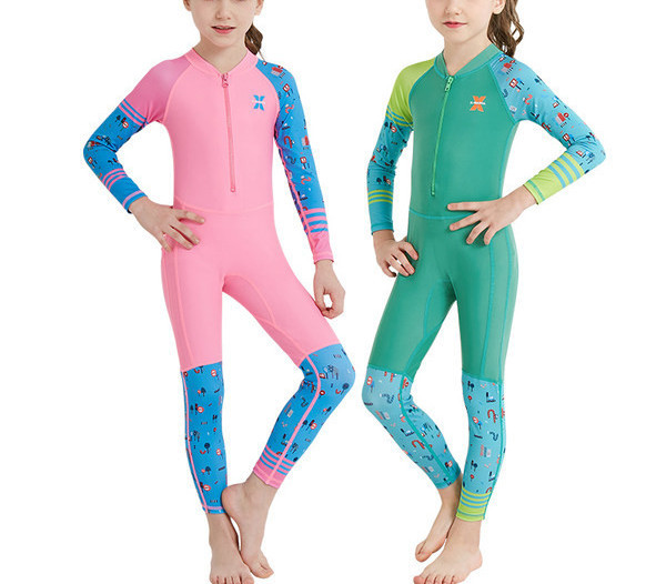 Dječji kupaći kostim za sunčanje s patentnim zatvaračem za djevojčice i dječake