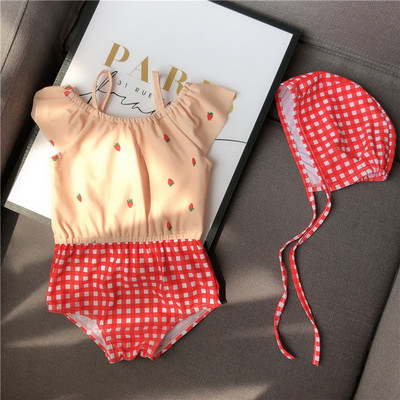 Laste täisujumistrikoo aplikatsiooni ja õhukeste rihmadega