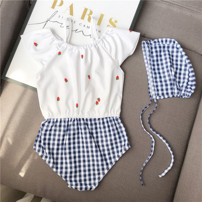 Laste täisujumistrikoo aplikatsiooni ja õhukeste rihmadega