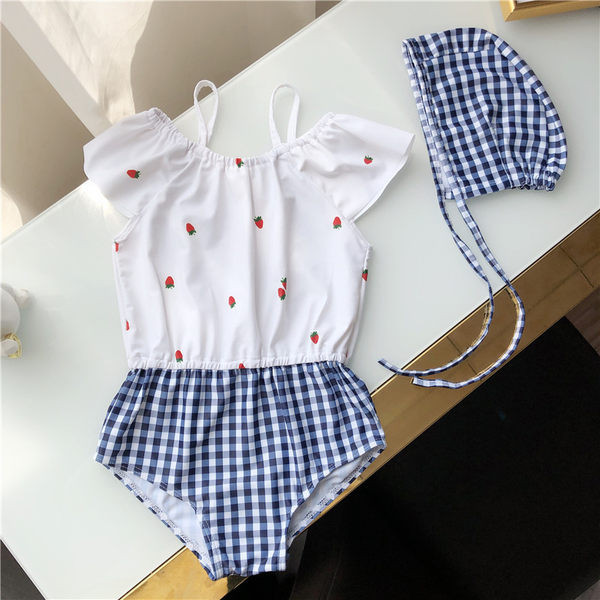 Laste täisujumistrikoo aplikatsiooni ja õhukeste rihmadega