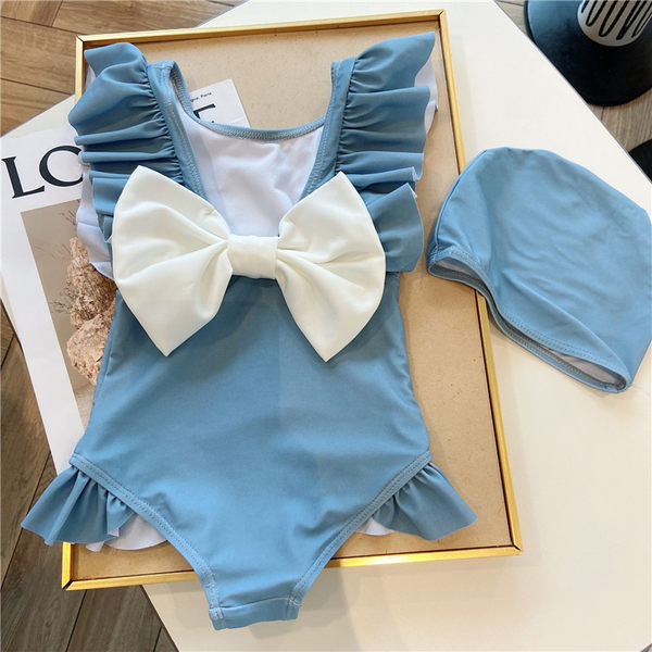 Dječji cijeli kupaći kostim s trakom na leđima