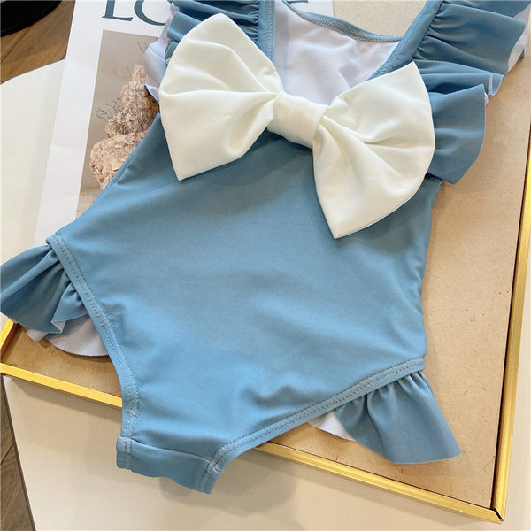 Dječji cijeli kupaći kostim s trakom na leđima