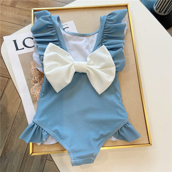 Dječji cijeli kupaći kostim s trakom na leđima