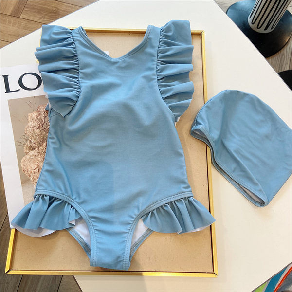 Dječji cijeli kupaći kostim s trakom na leđima