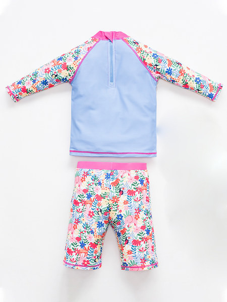 Uus kaheosaline lillemotiiviga ujumistrikoo mudel tüdrukutele