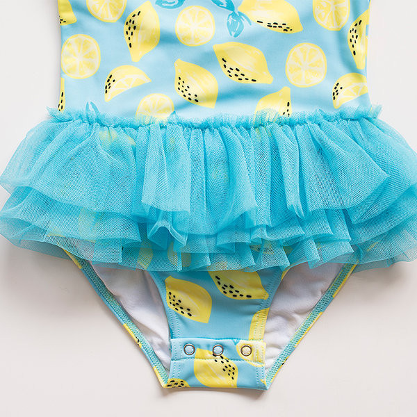 Cijeli dječji kupaći kostim s tilom za djevojčice