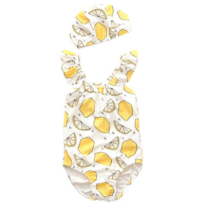 Värvilise aplikatsiooniga laste ujumistrikoo