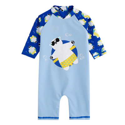 Παιδικό ολόσωμο μαγιό με απλικέ για κορίτσια και αγόρια σε δύο χρώματα