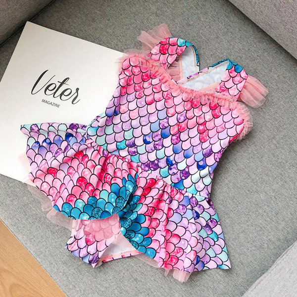 Moderan cijeli kupaći kostim s uzorkom i tilom