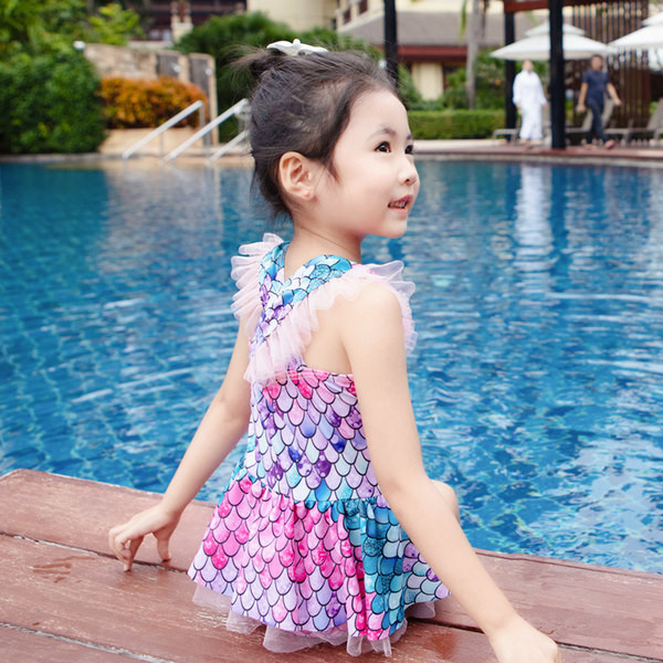 Moderan cijeli kupaći kostim s uzorkom i tilom