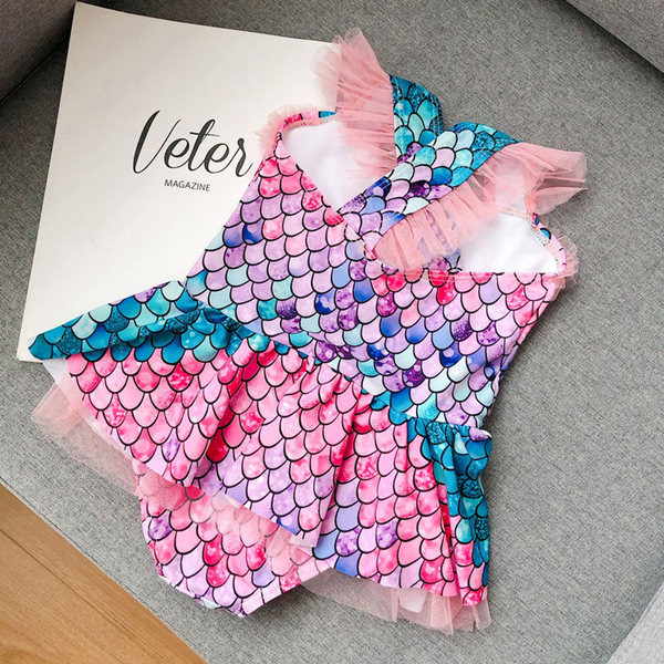 Moderan cijeli kupaći kostim s uzorkom i tilom