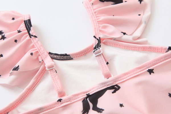 Roosa laste täisujumistrikoo tüdrukutele