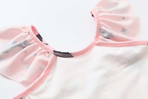 Roosa laste täisujumistrikoo tüdrukutele