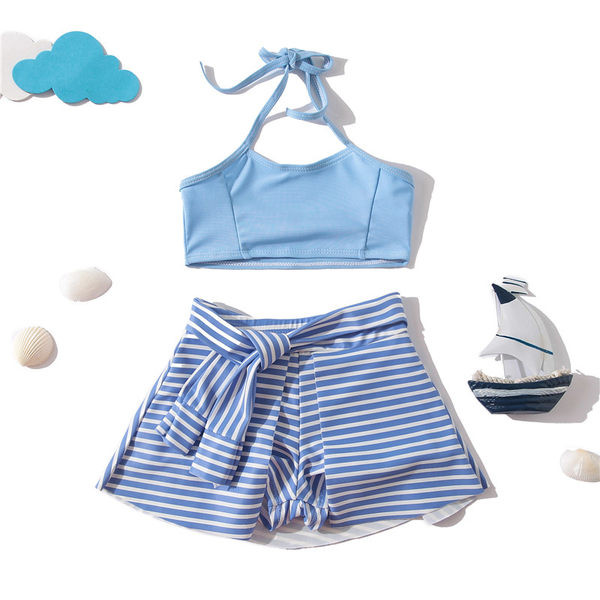 Kaheosaline õhukeste rihmadega ujumistrikoo tüdrukutele