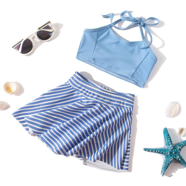 Kaheosaline õhukeste rihmadega ujumistrikoo tüdrukutele